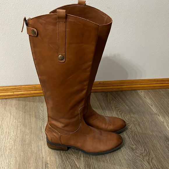 Sam Edelman Penny Leather Boot, size 8, Whiskey brown. - Picture 1 of 8